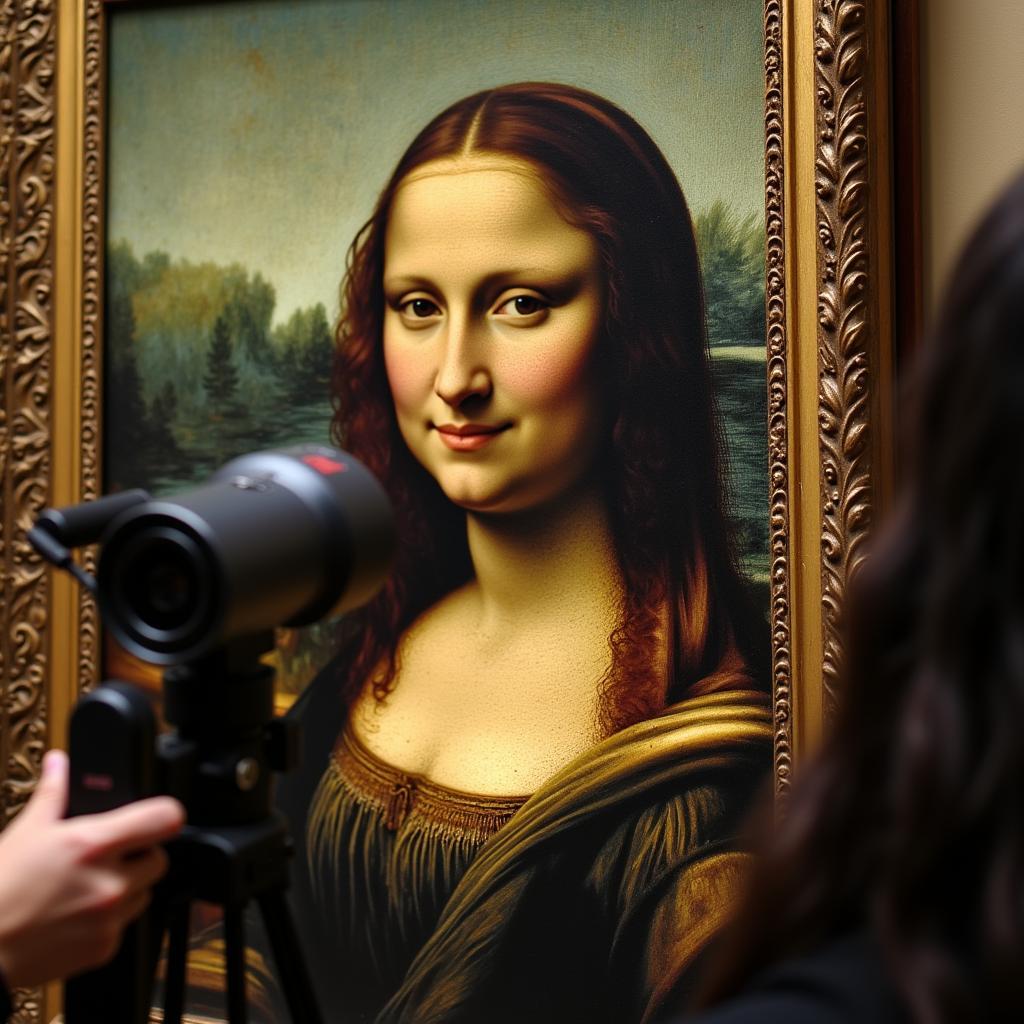 3D scanning of the Mona Lisa for preservation at the Louvre Museum