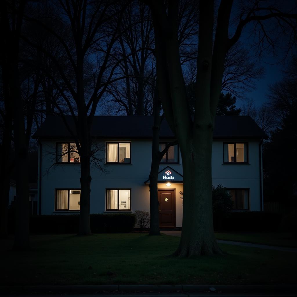 Night view of 575 Research Drive