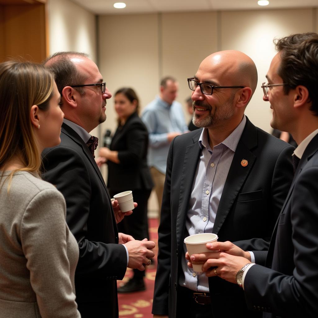 Attendees networking at the AACR Annual Meeting