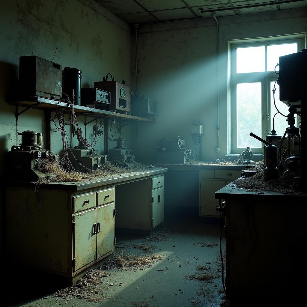 Haunted Laboratory with Abandoned Equipment