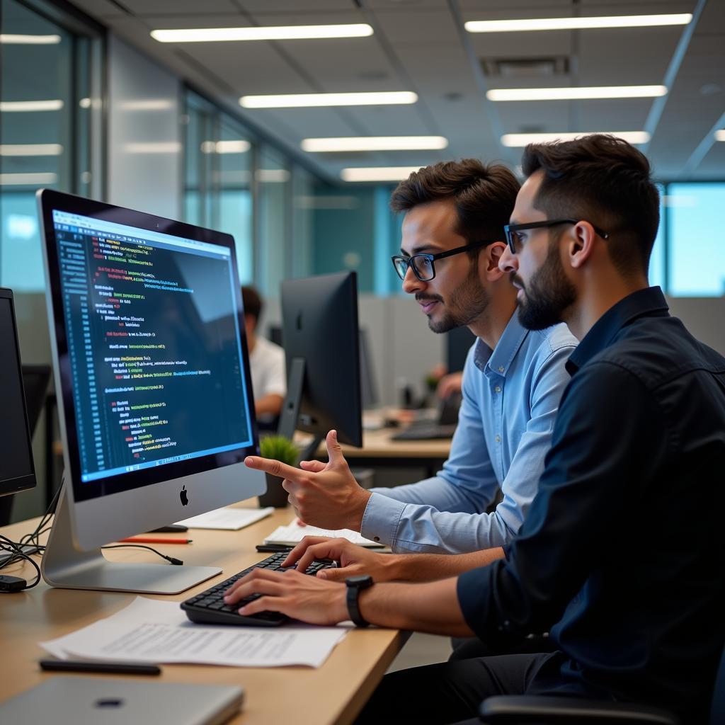 AI Research Director mentoring a team member in Saudi Arabia