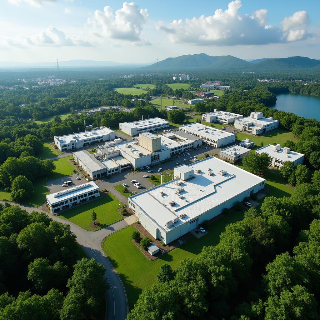 Aerial view of the Alpha Genesis Primate Research Center facility