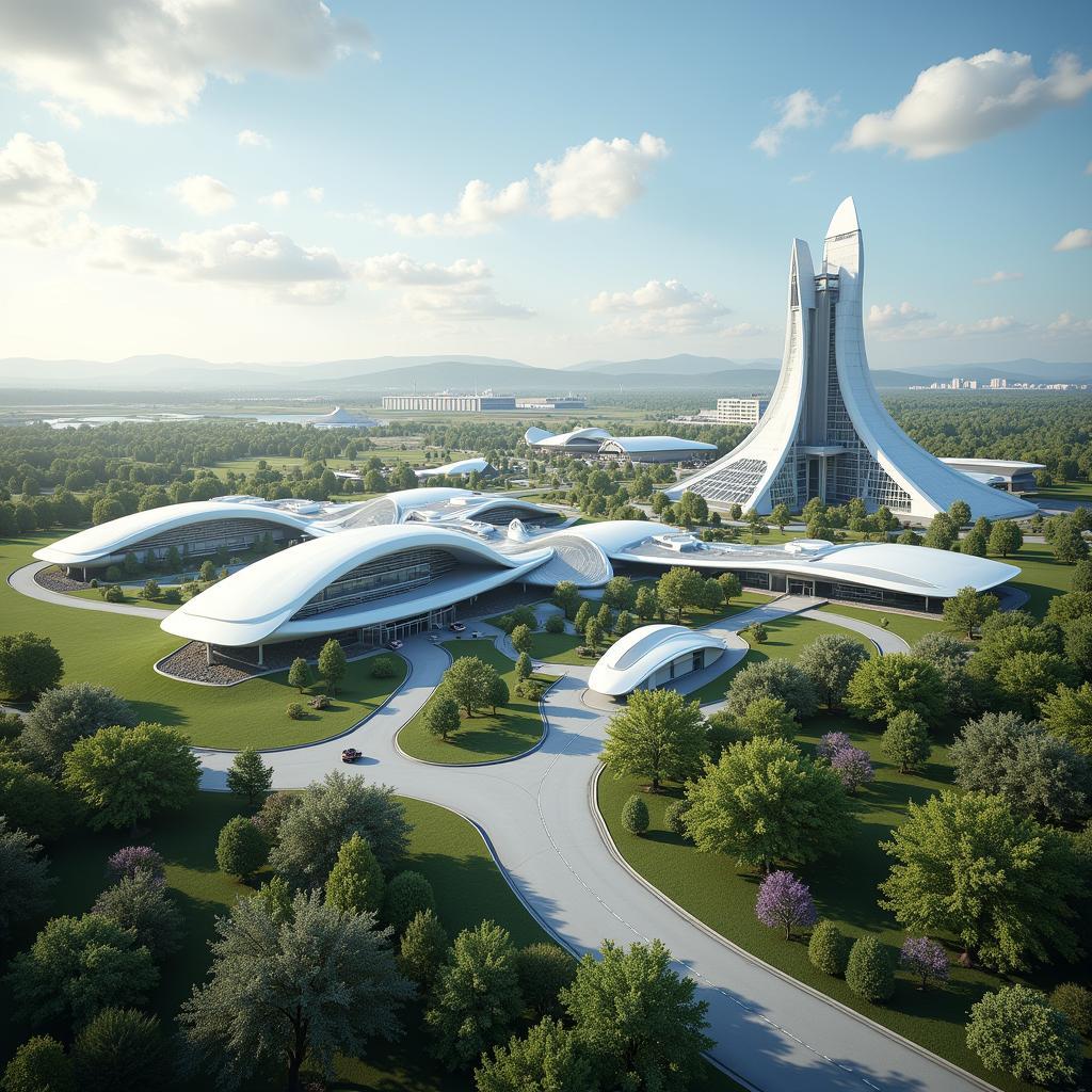 A futuristic vision of Ames Research Center