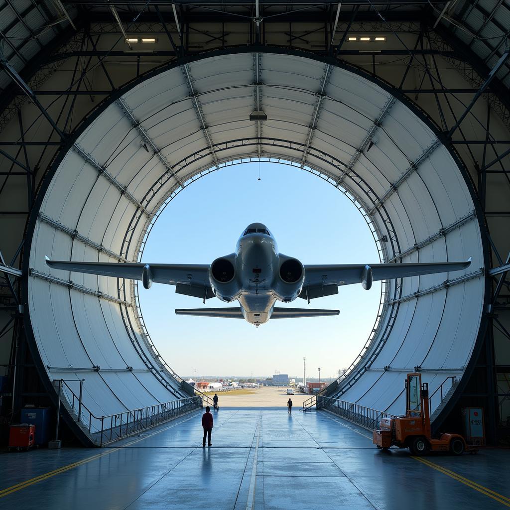 Wind tunnel testing at Ames Research Center