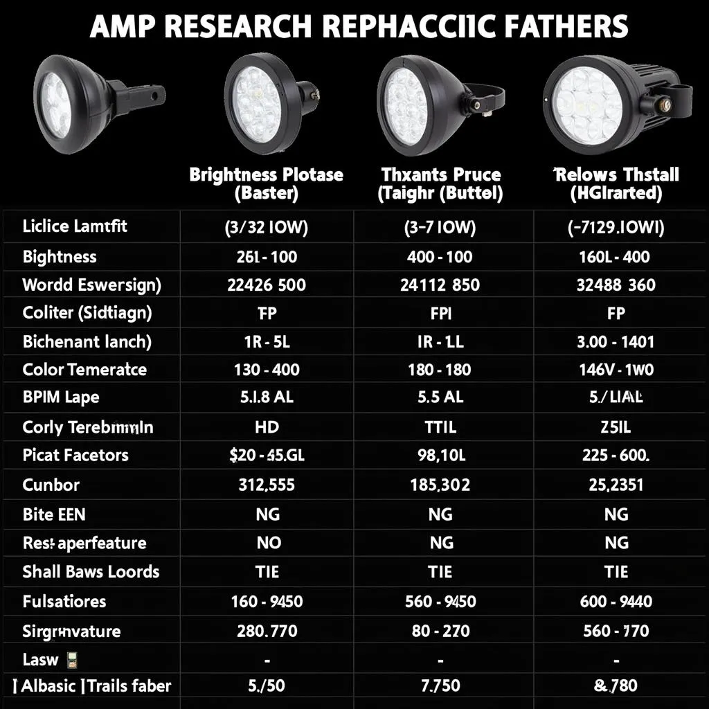 Comparing different Amp Research replacement lights