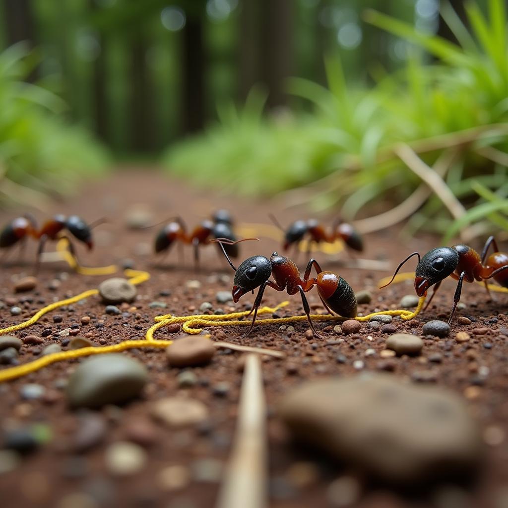 Ant Communication Using Pheromones