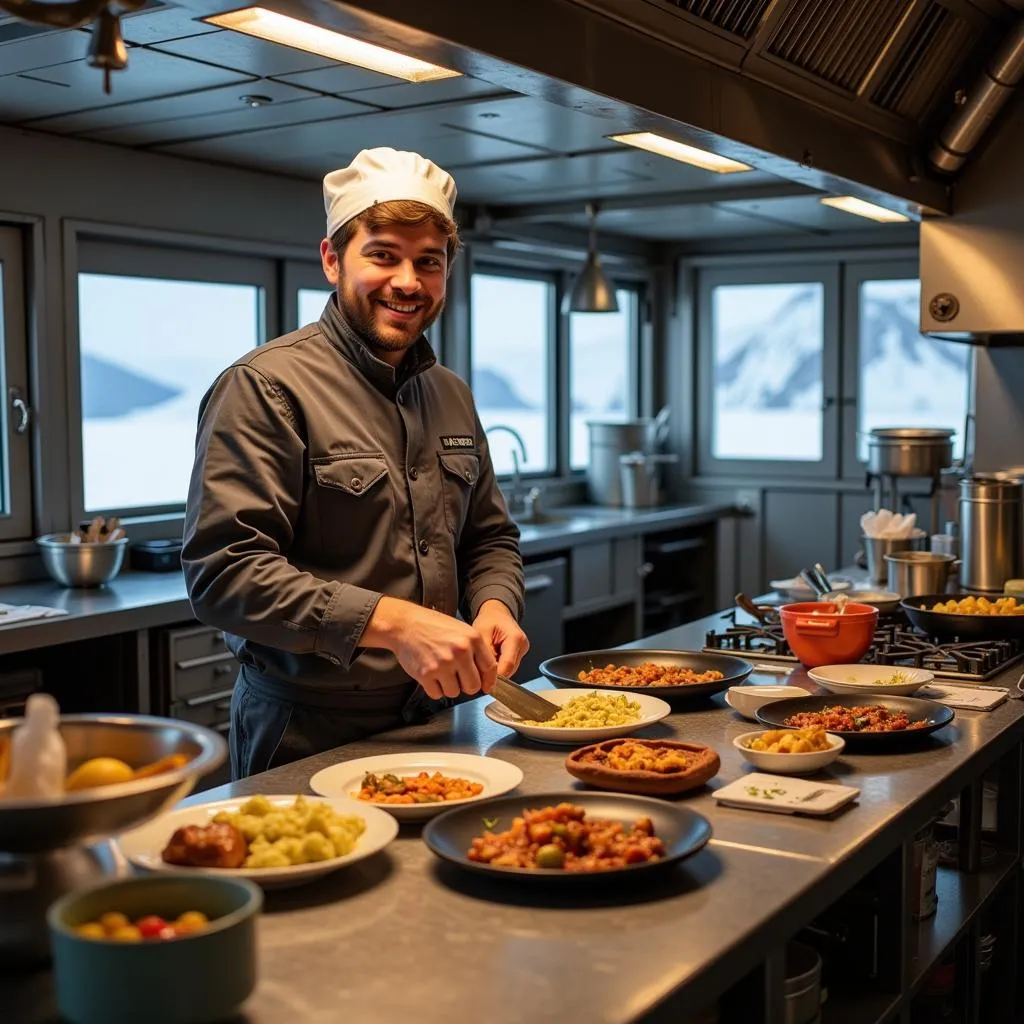 Antarctic Research Station Cook