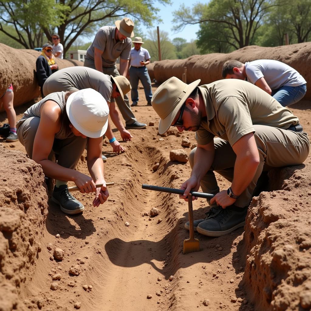 Archaeological Fieldwork in Progress