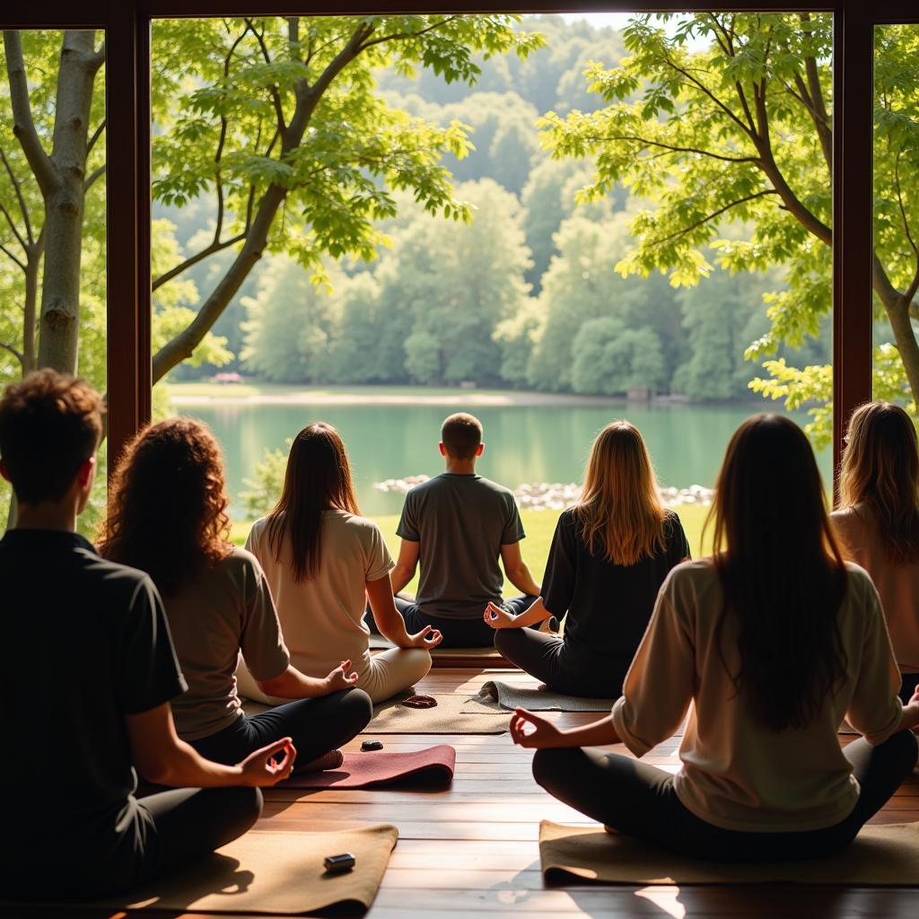 Group Meditation Session at the A.R.E.