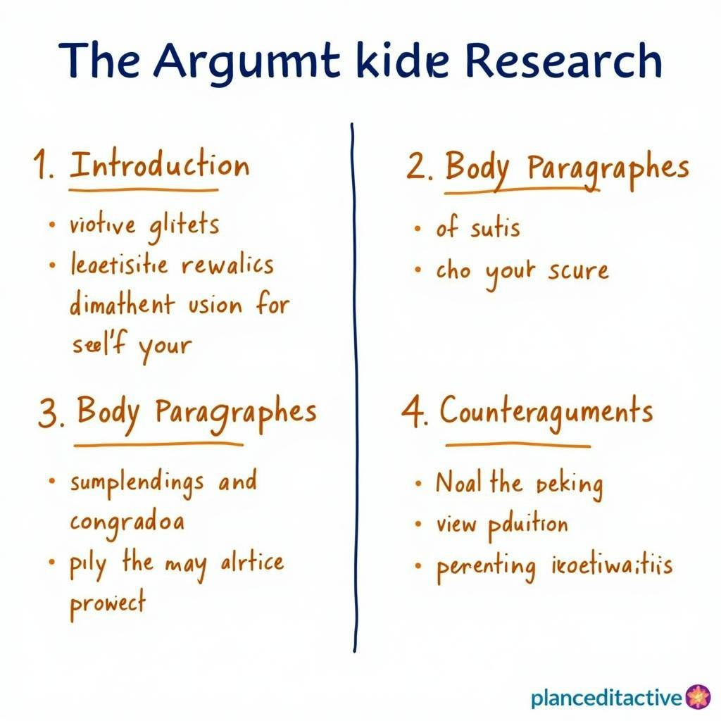 Structure of Argumentative Research