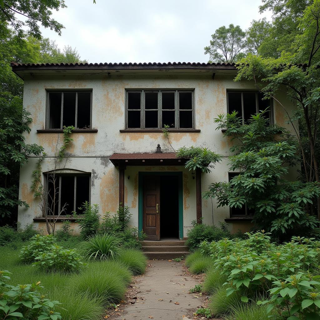 Abandoned Ashika Research Center Exterior