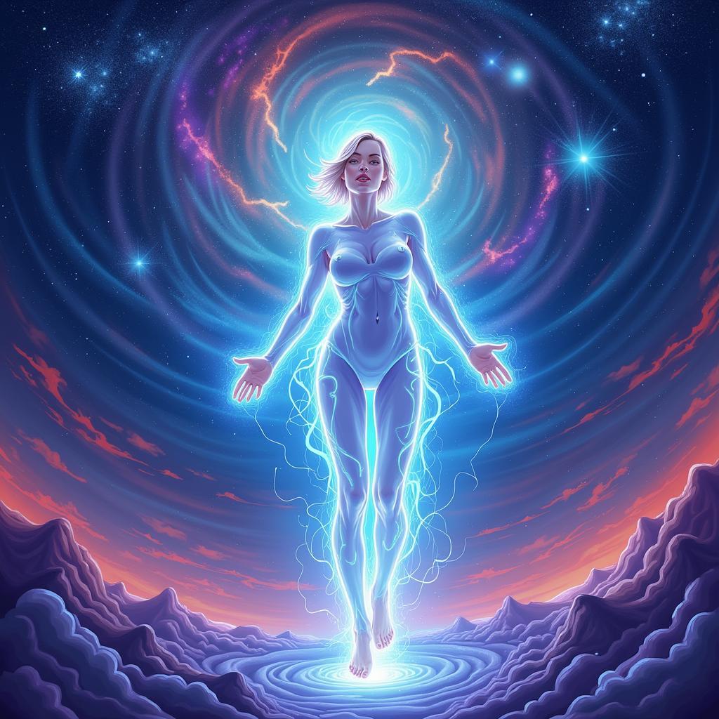 Artistic depiction of astral projection