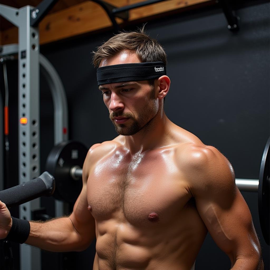 Athlete using Whoop band to optimize training regimen