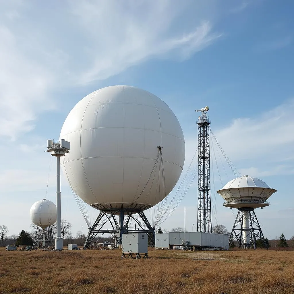 State-of-the-art equipment at an atmospheric research center.