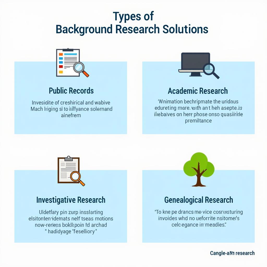 Types of Background Research Solutions