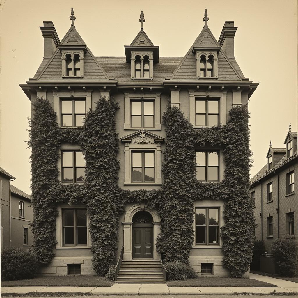 Old photograph of the Bass Biology Research Building exterior