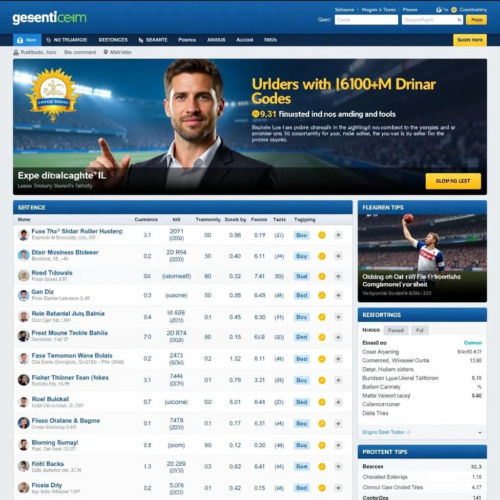 User-friendly interface of a top betting research website