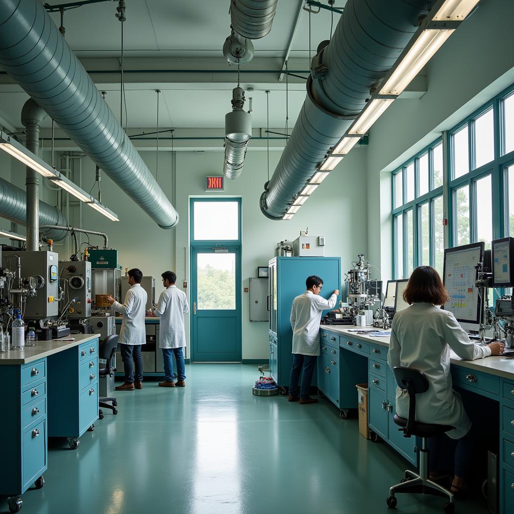 Scientists Conducting Research at Bhabha Atomic Research Centre