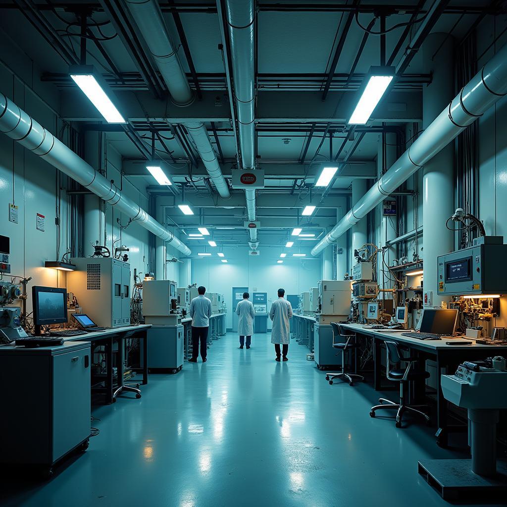 Inside a research facility at the Bhabha Atomic Research Centre