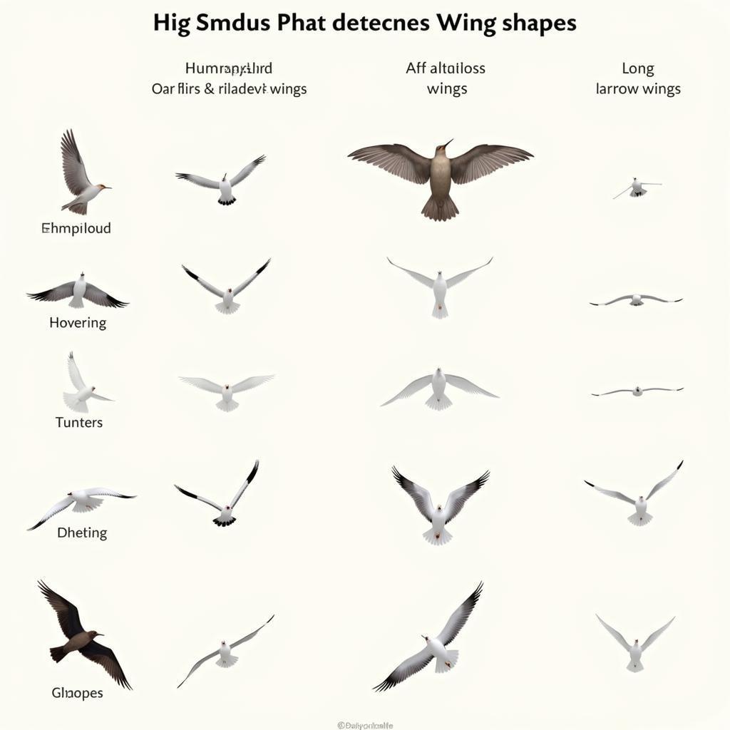 Bird Wing Shapes and Flight Styles