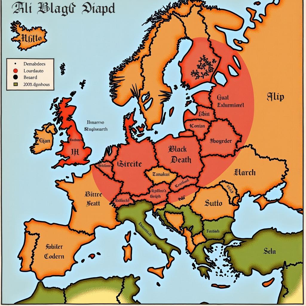 Black Death Spread in Europe