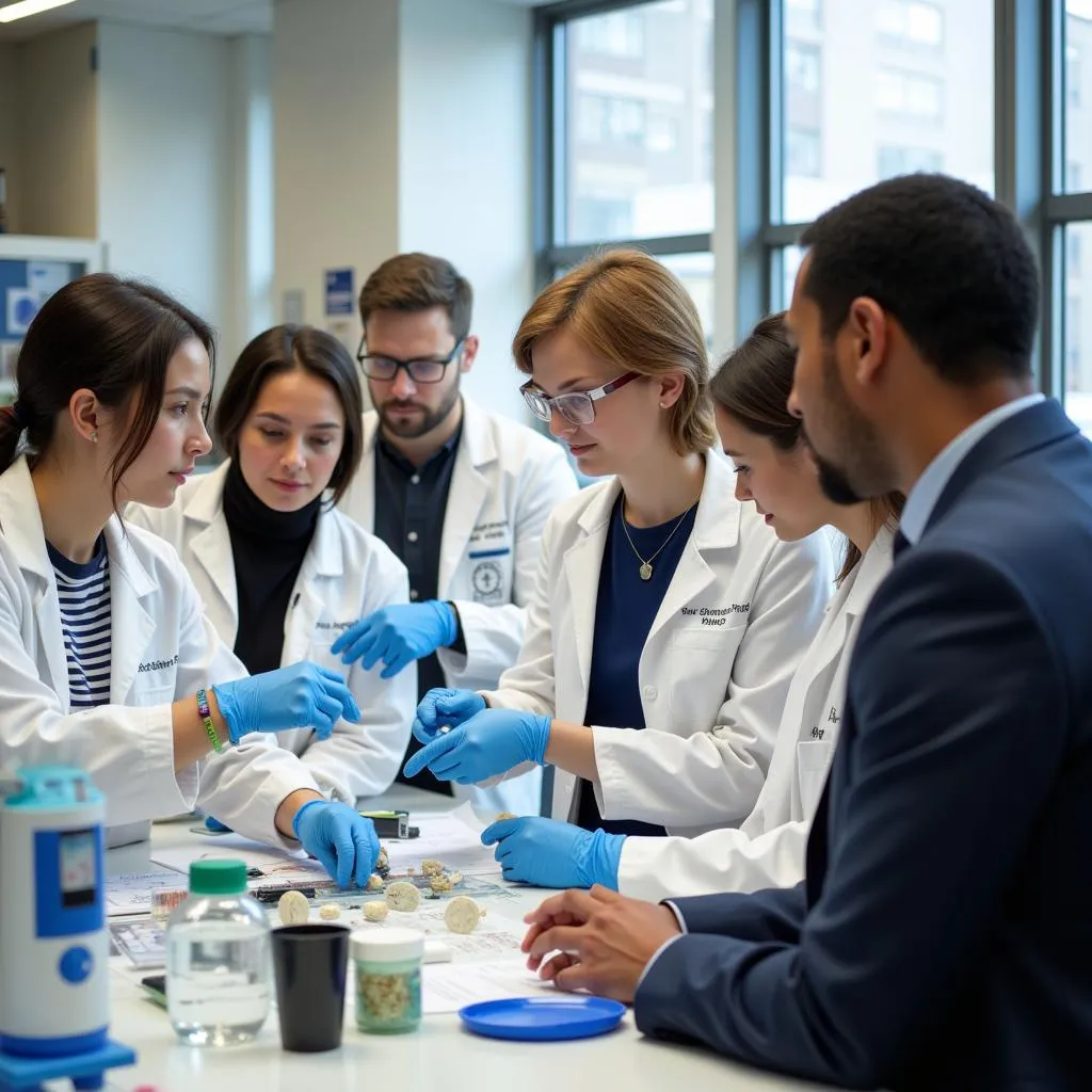 Researchers Collaborating in Boston