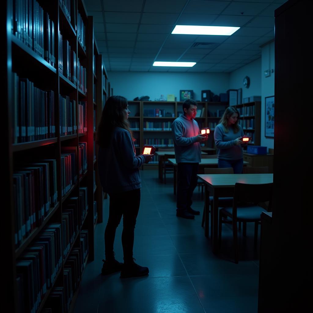 Paranormal Investigation in Brookside Campus Library