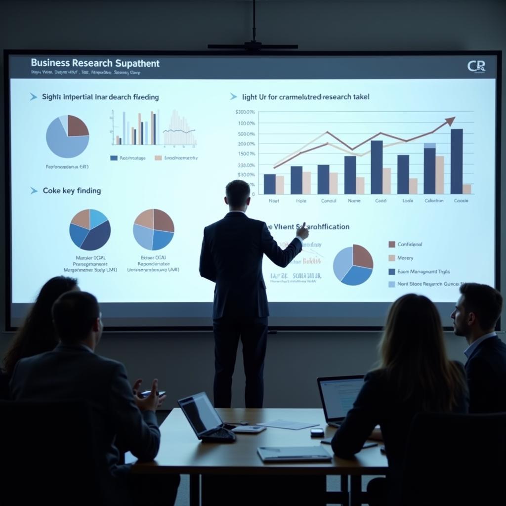 Business Research Analyst Presenting Findings