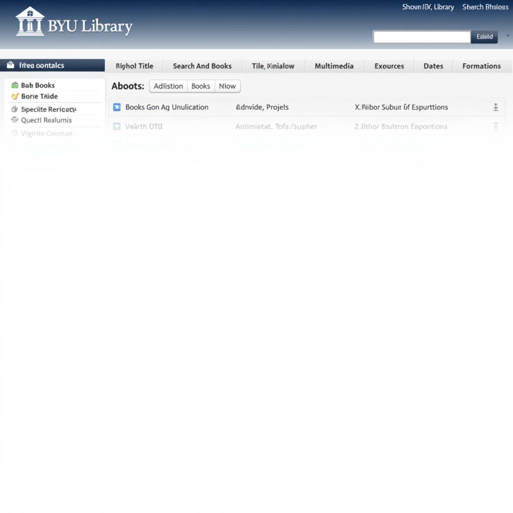 BYU Library online catalog interface