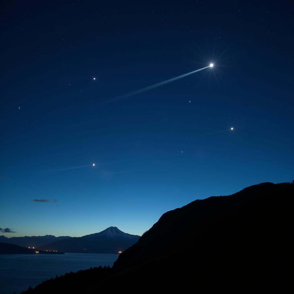 Strange Lights in the Cascade Head Night Sky