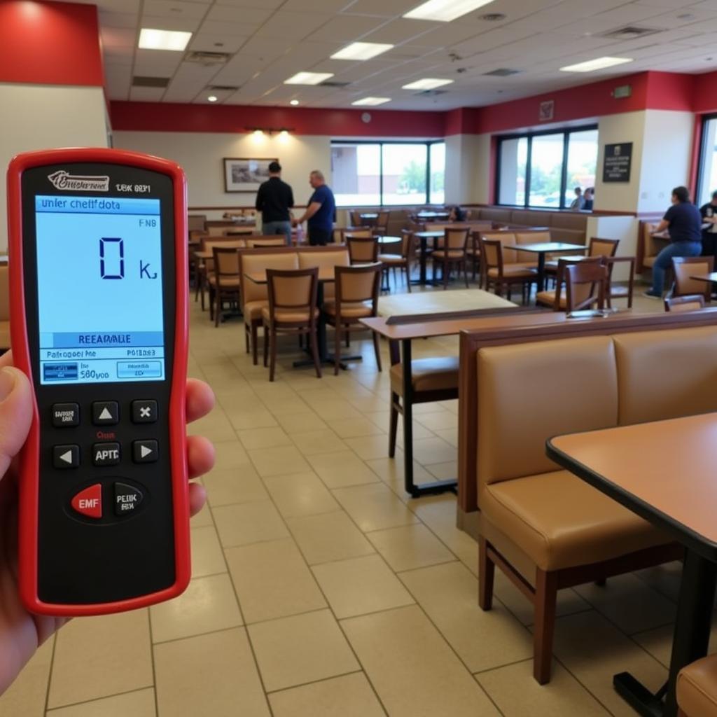 EMF Meter Reading at Chick-fil-A Research Boulevard