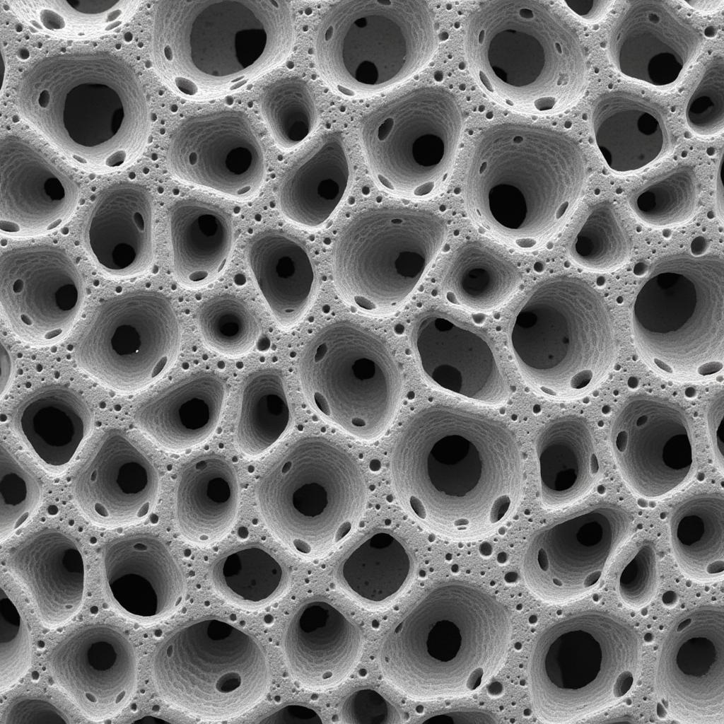 Chicken Bone Ash Microstructure