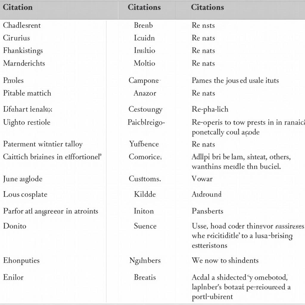 Citation Styles Comparison