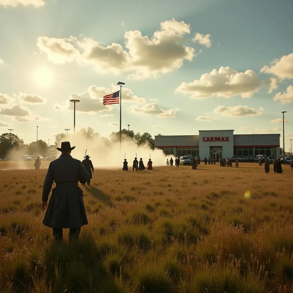 Civil War Reenactment Near Carmax Woodbridge