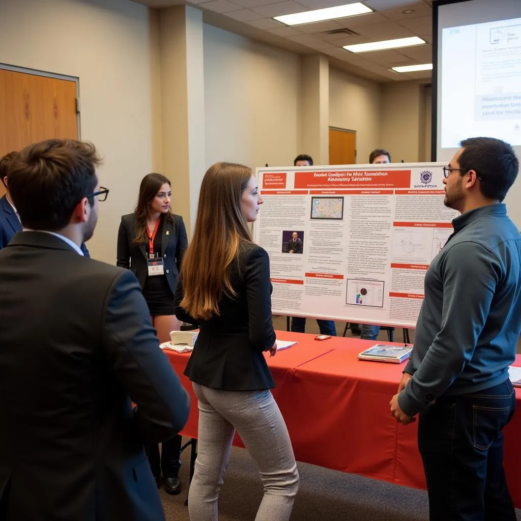 Student Presenting at Clemson Research Symposium