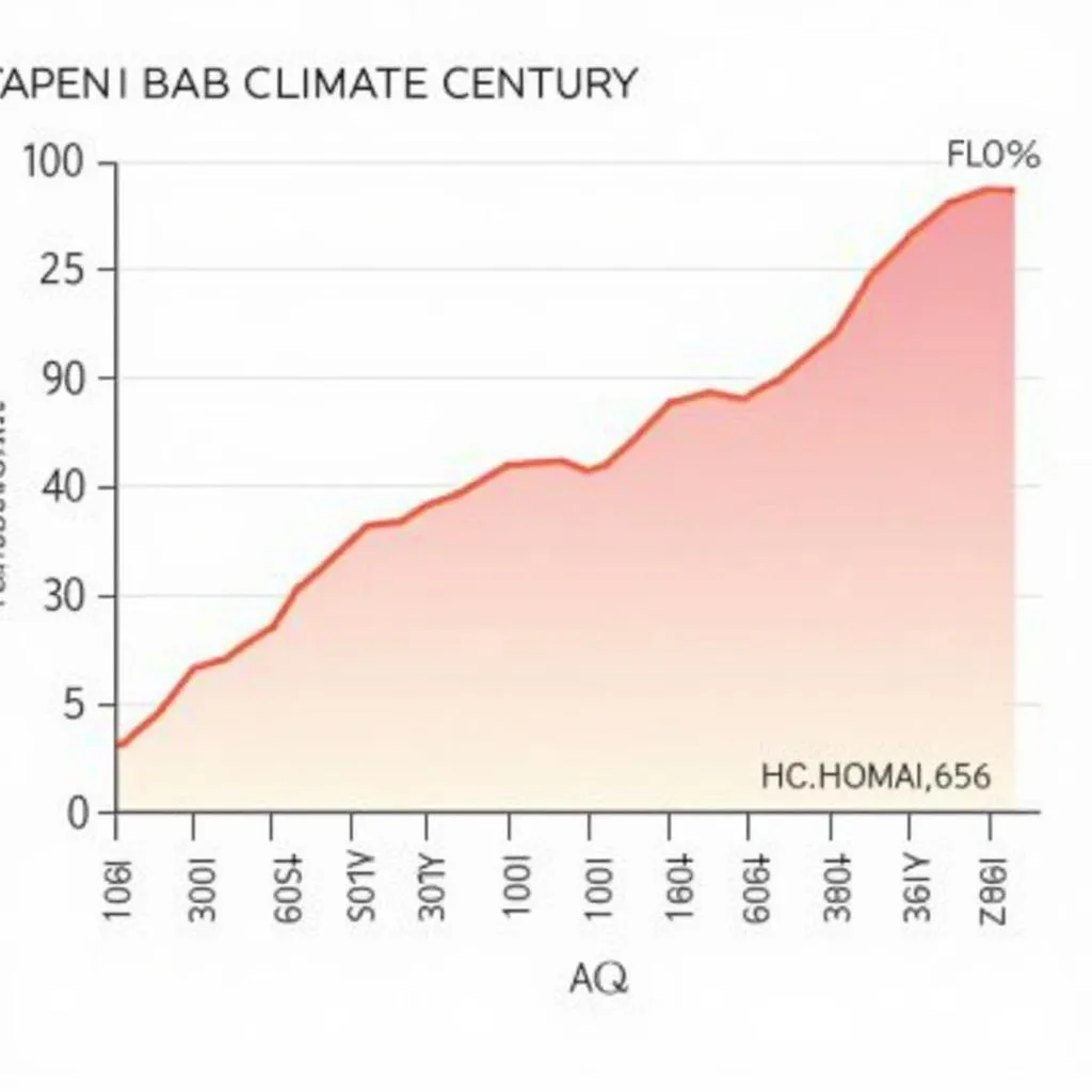 Graph depicting the impact of climate change