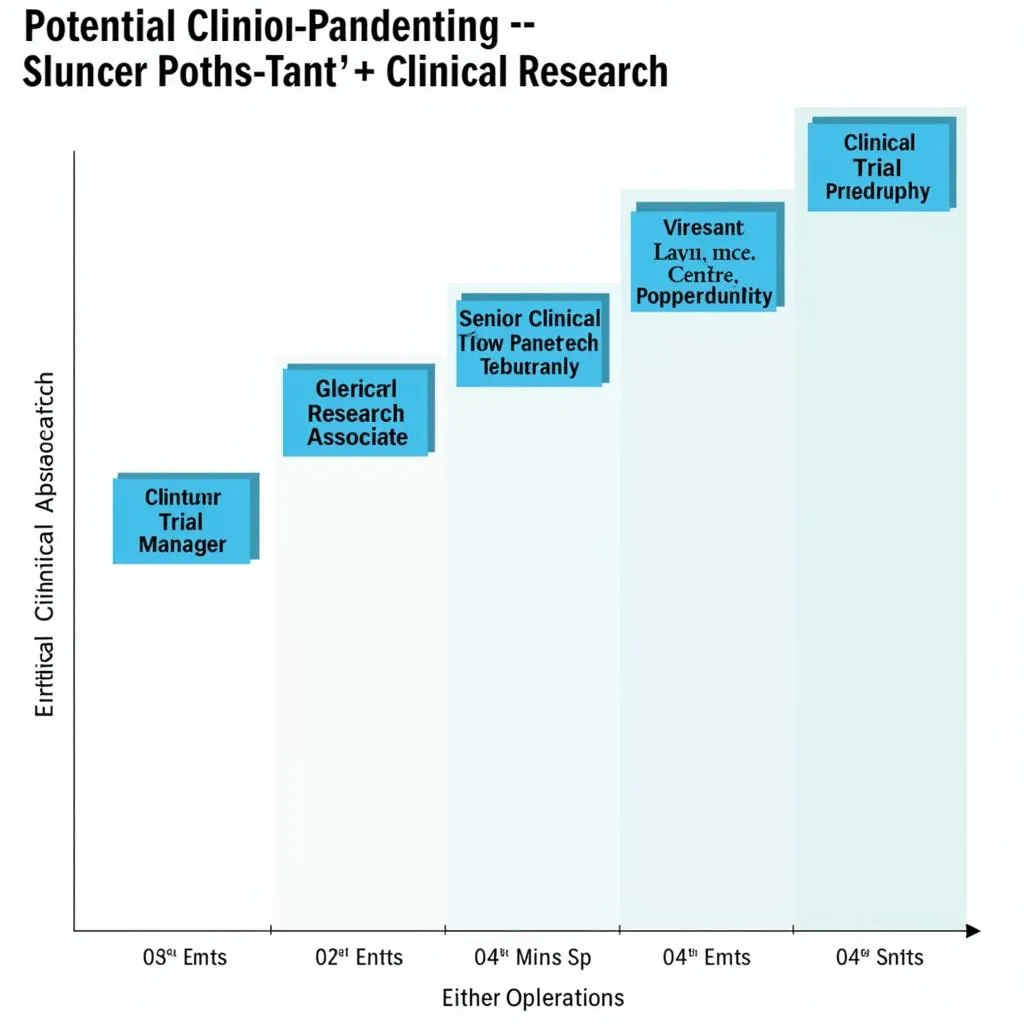 Chart illustrating career progression in clinical research