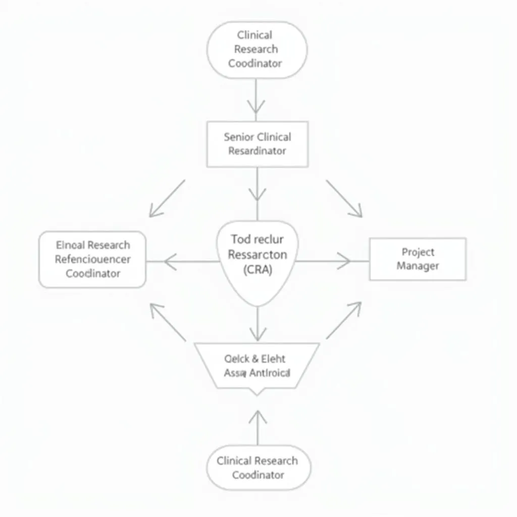 A flowchart illustrating the potential career path of a clinical research coordinator in Boston.