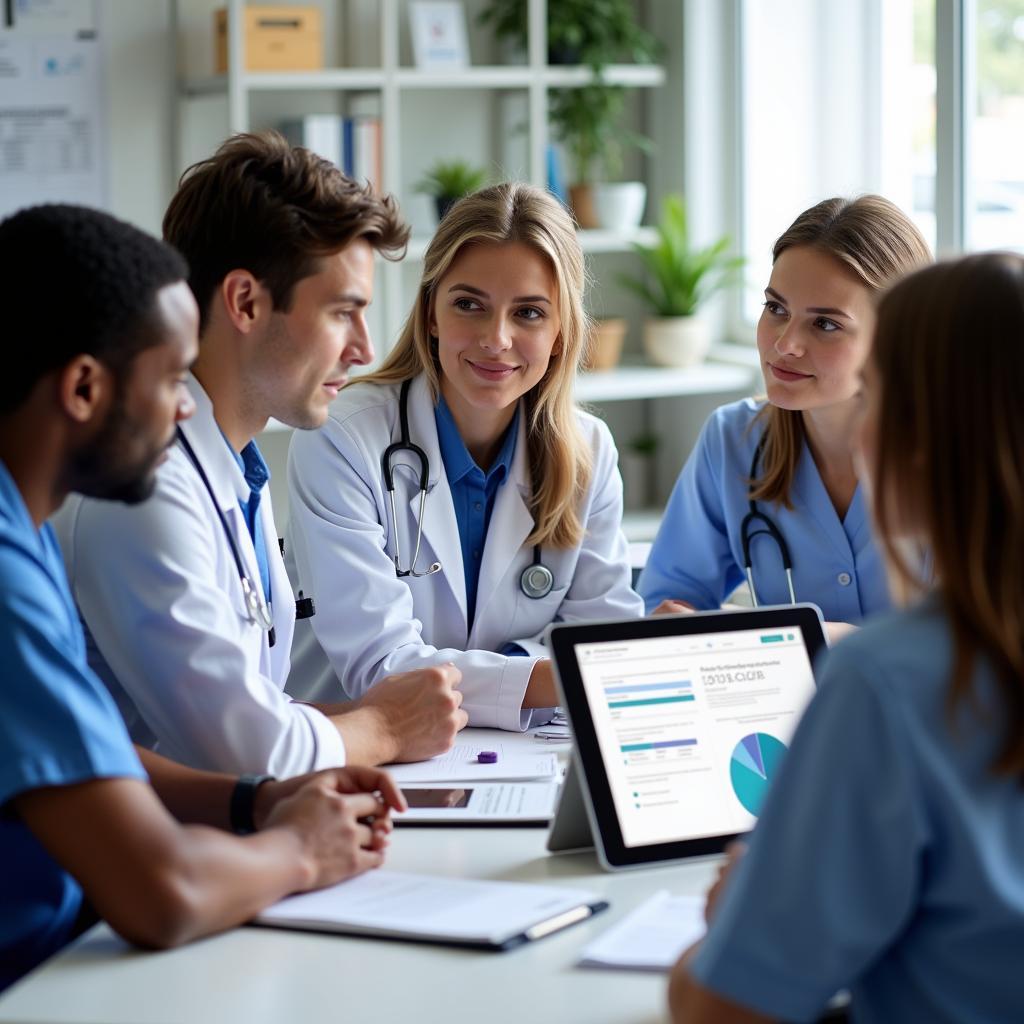 Clinical Research Manager Leading a Team Meeting