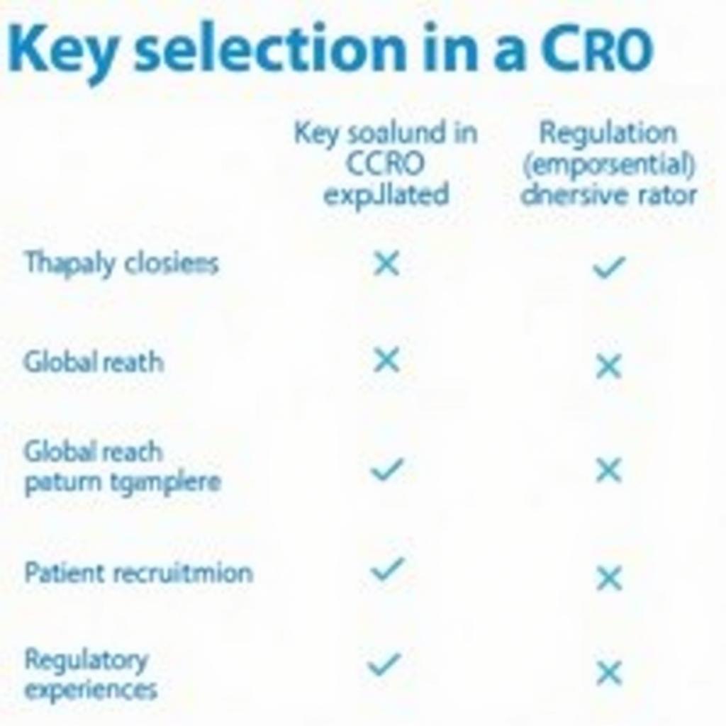 Clinical Research Organization Selection Criteria