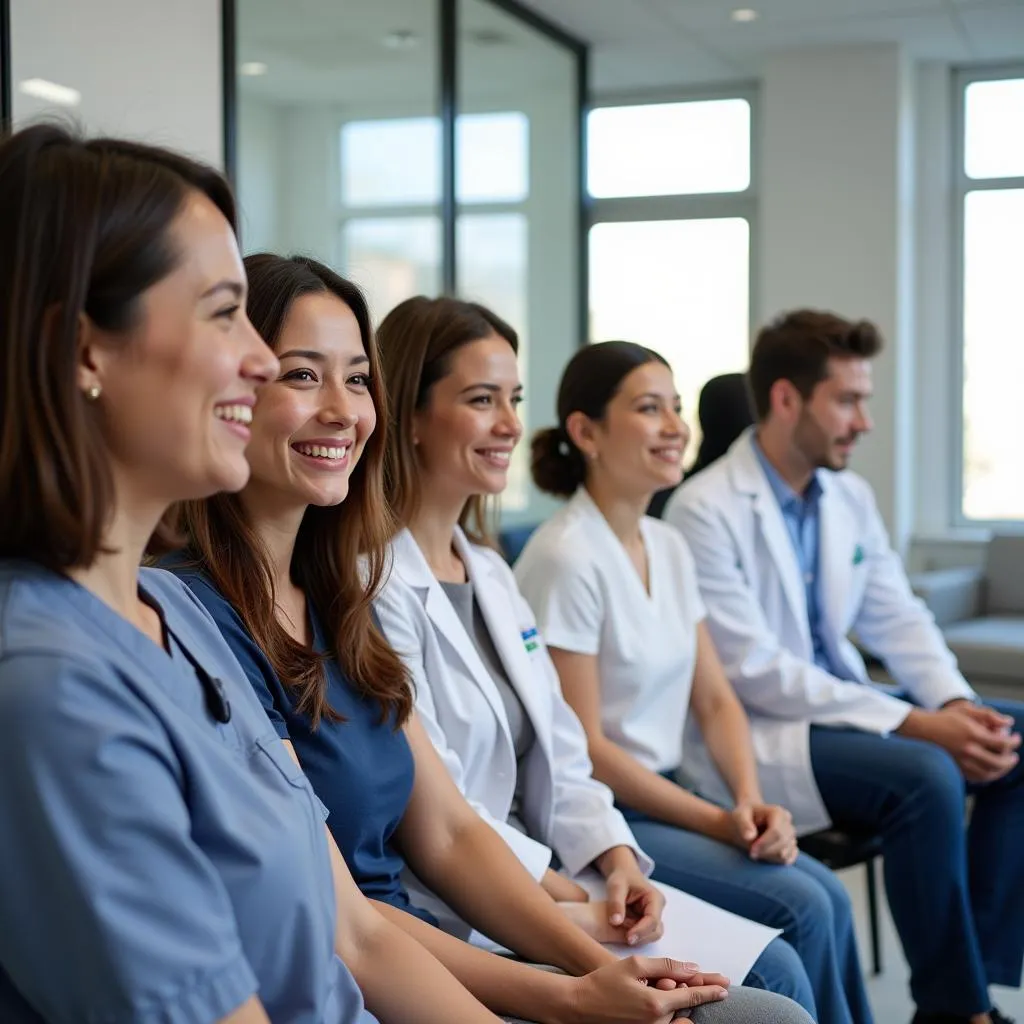 Volunteer participating in clinical research