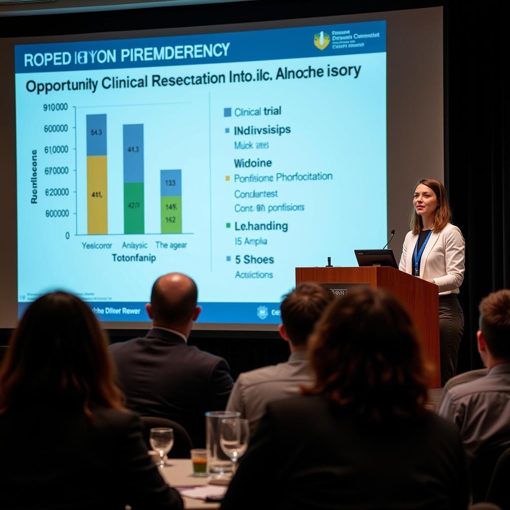 Clinical Research Pharmacist Presenting Research