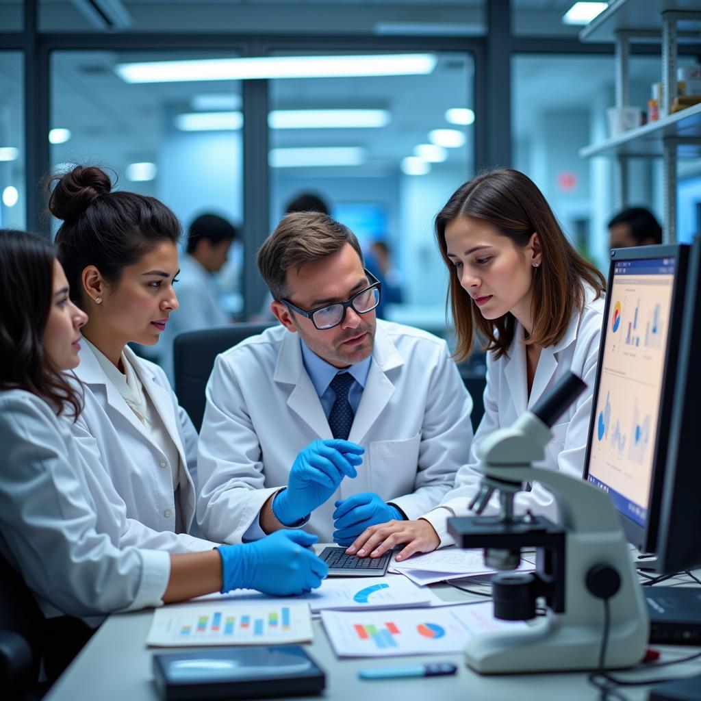 Clinical Research Scientists Working in a Lab