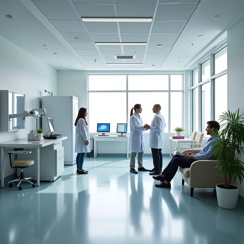 Modern Clinical Research Site Interior