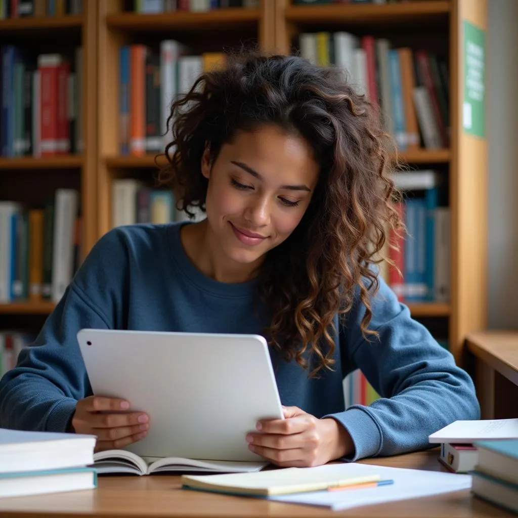 Clinical Research Student Studying