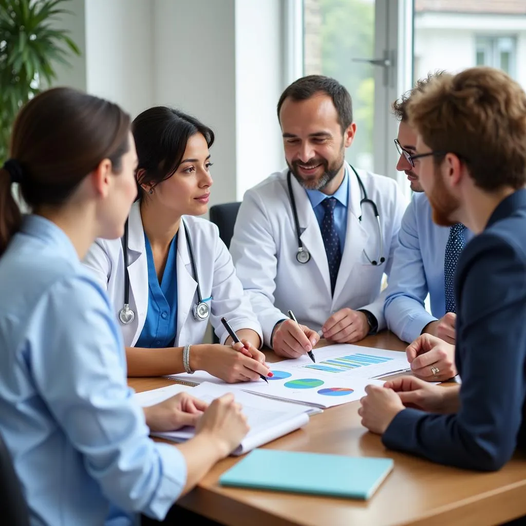 Clinical Research team in a meeting