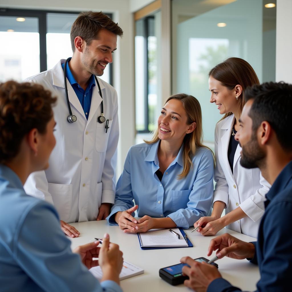 Diverse group of clinical trial participants in Austin