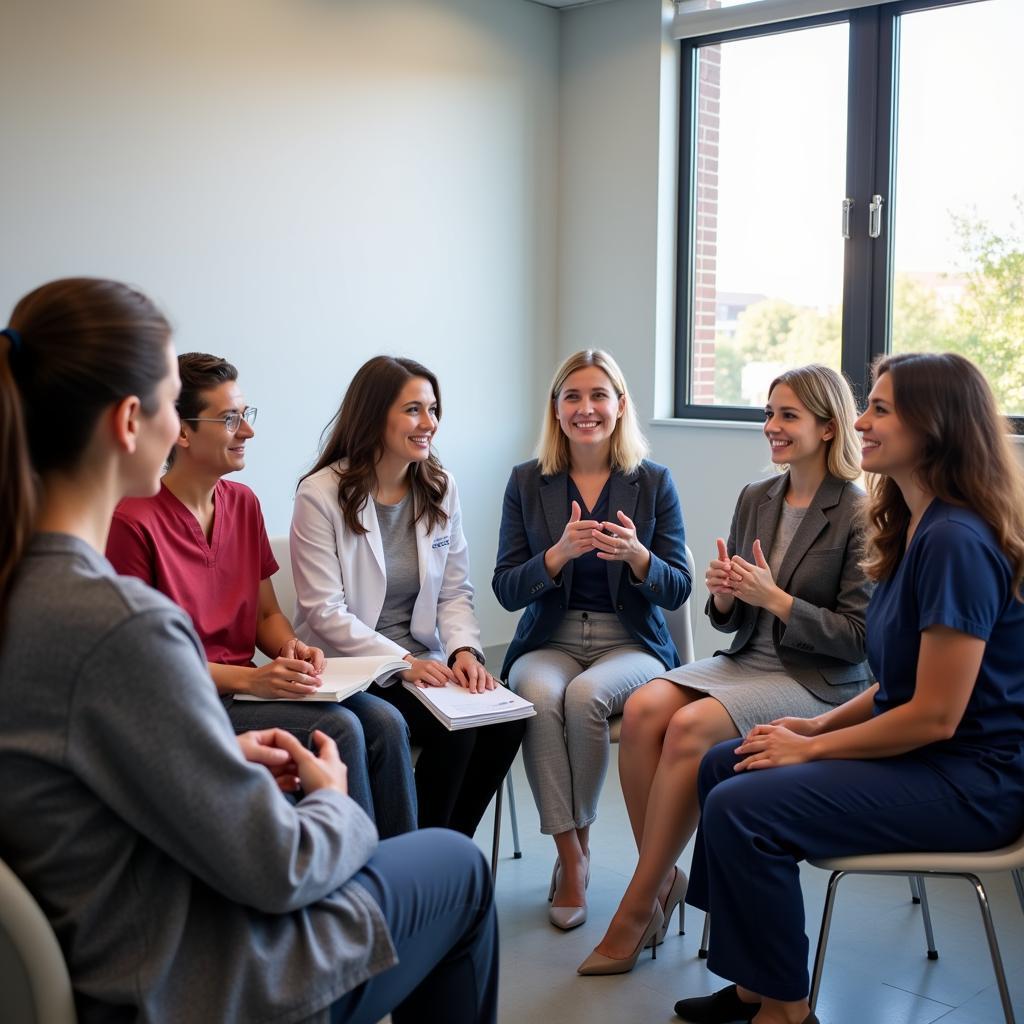 Volunteers participating in a clinical trial