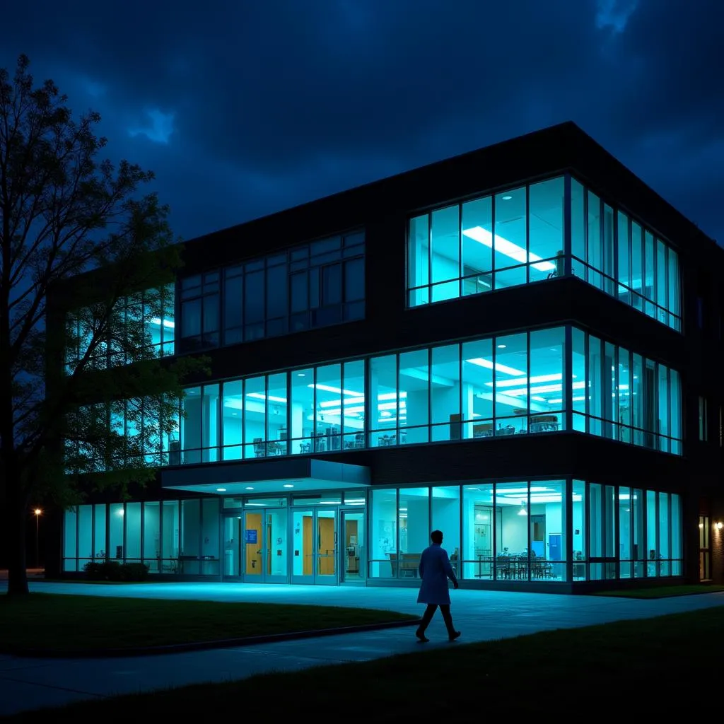 Colket Building at Night