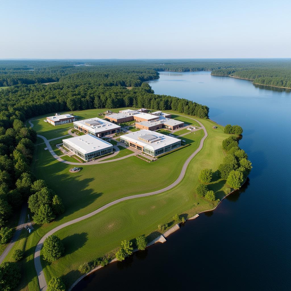 Aerial view of the Columbia Environmental Research Center